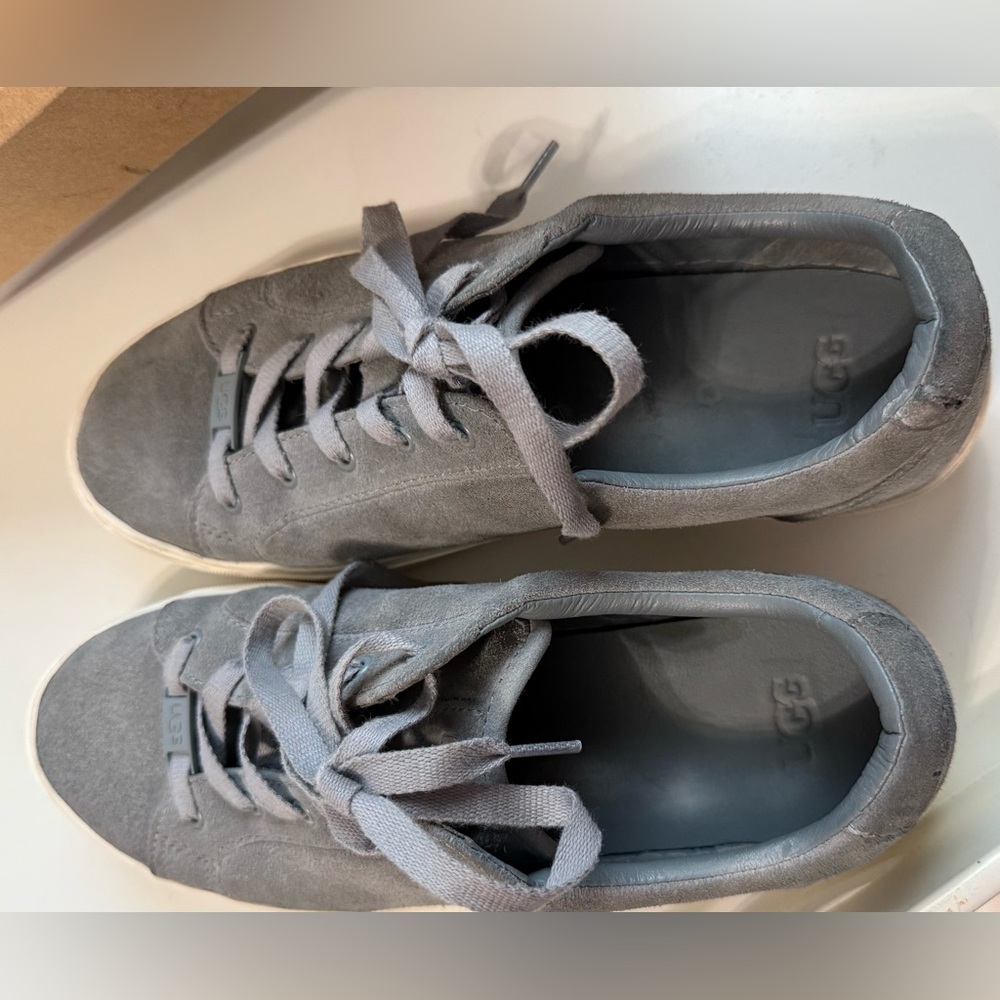 UGG Ladies Gray Suede Casual Sneakers UGG Women's Size: 9.5 40.5 Low Top - Picture 7 of 7